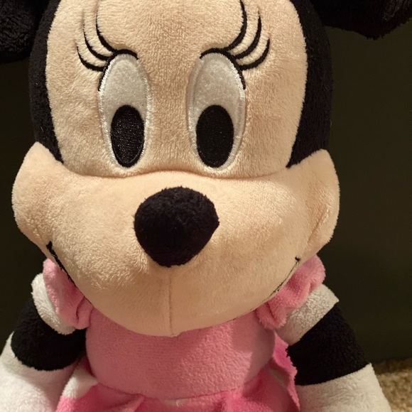 Disney Minnie Mouse Plush Doll Pink Dress - Picture 2 of 5